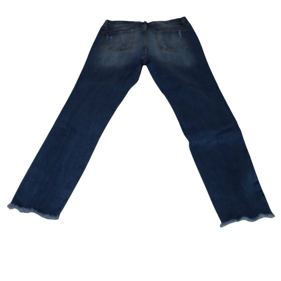 Hammer Ripped Denim Skinny Jeans Distressed Juniors Size 11 Raw Hem - Picture 3 of 11